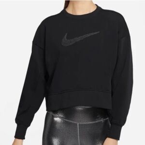 Nike Black Cropped Crewneck